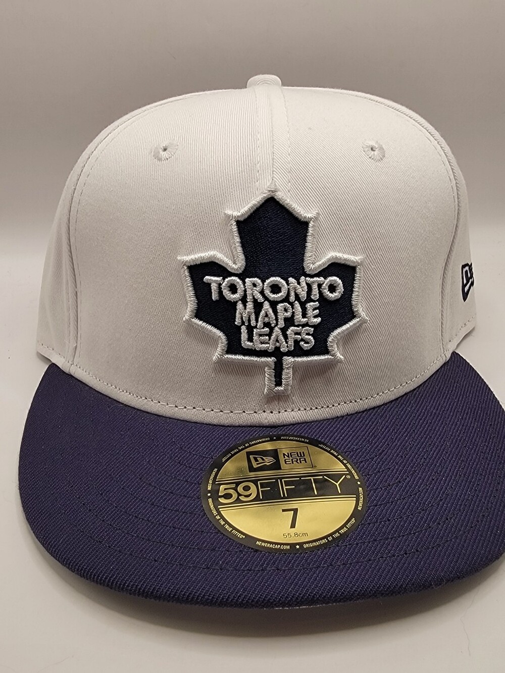 New Era Toronto Maple Leafs Two-Tone White and Navy Fitted Hat